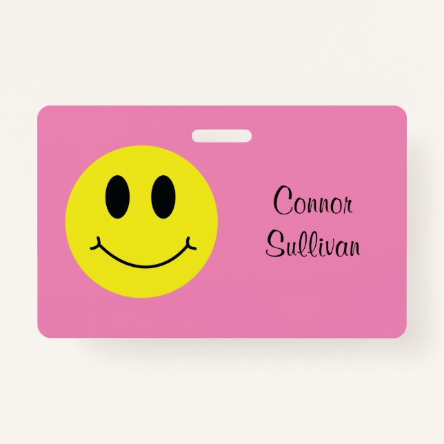 Grinning Face Classic com Primeiro Crachá Sobrenom (Verso)