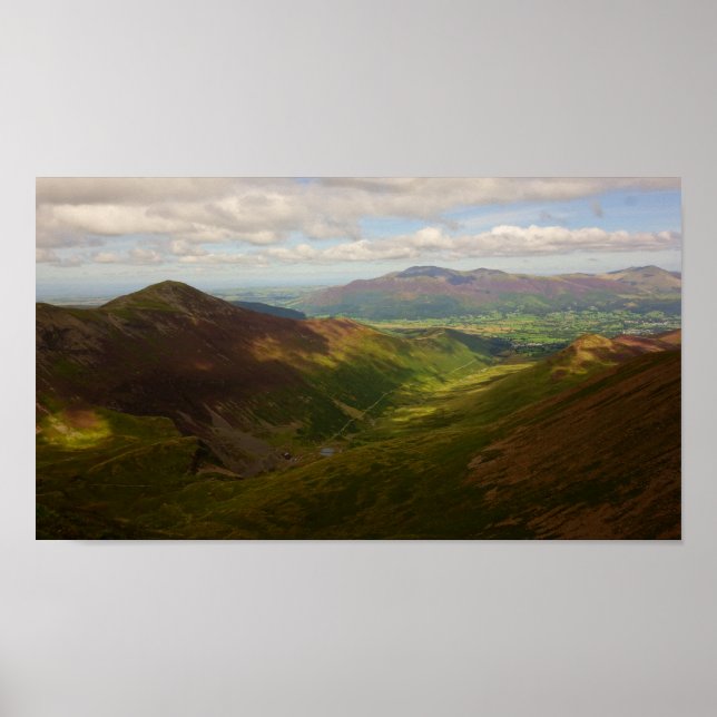 Grisedale Pike e Skiddaw Poster (Frente)
