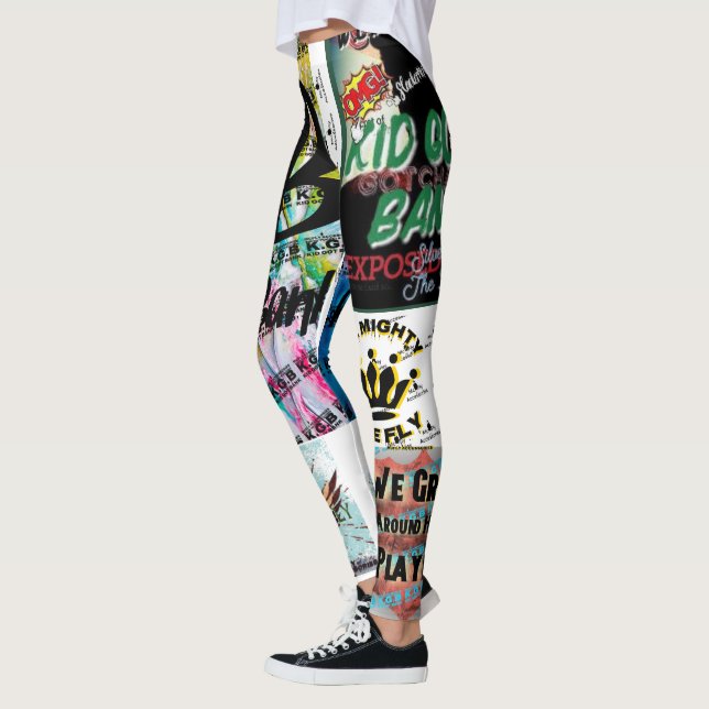 Gritamos Por Aqui Ela Voa Leggings (Esquerda)