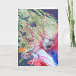 Gritando cartão elementar