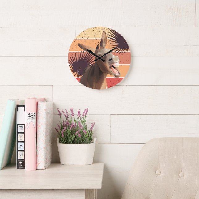 Gritando o relógio da parede do burro (Sala de leitura)