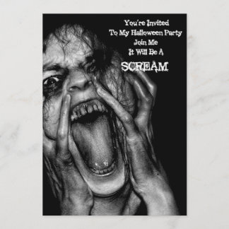 Gritar de Convites de Halloween