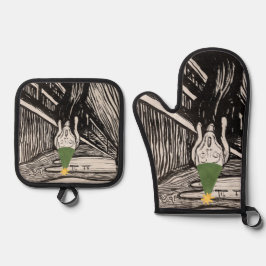 Gritar de Natal Expressivo de Humor Escuro