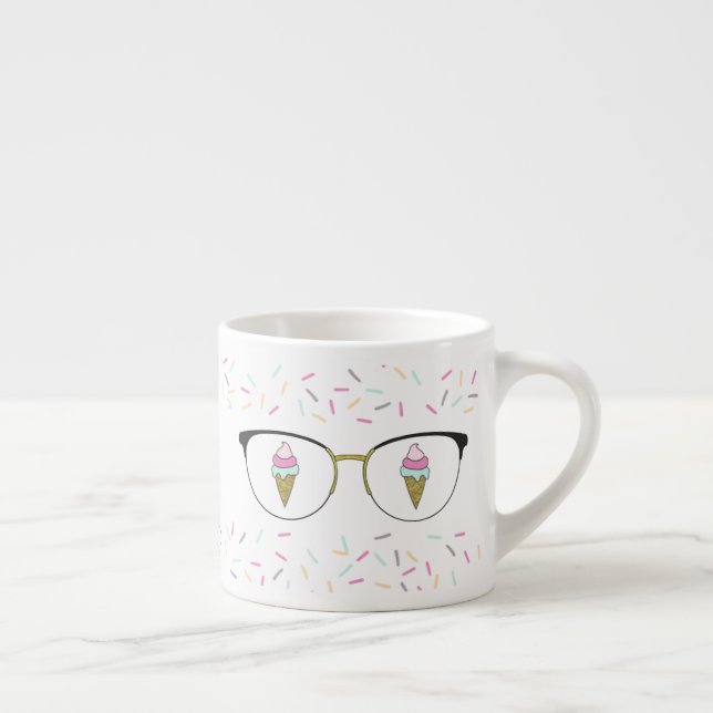 Gritar do olho para a caneca do café do sorvete (Direita)