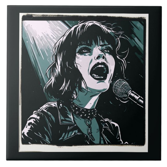 Grite Alto Punk Rocker Estilo Retro Vintage (Frente)