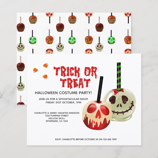 Grito de Halloween ou Caveira de Doces (Frente/Verso)