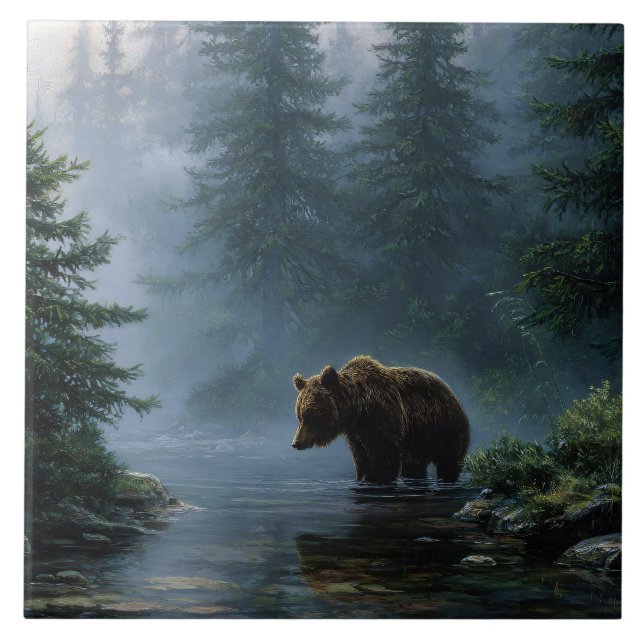 Grizzly Bear Misty Forest (Frente)