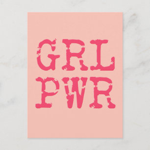 GRL PWR (potência da namorada) - Cartão postal d