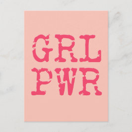 GRL PWR (potência da namorada) - Cartão postal de