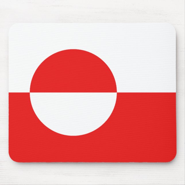 Groelândia Flag Mousepad (Frente)