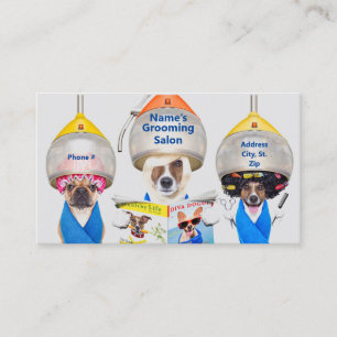 Grooming Salon Cartão de visita