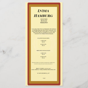 Groove de programa plano de 4" x 9"