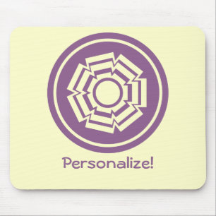 Groove Mousepad Floral, EggPlant