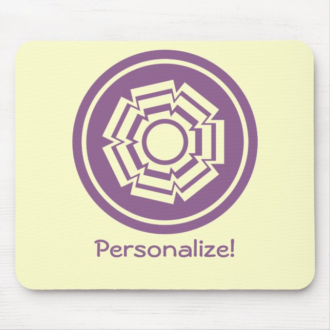 Groove Mousepad Floral, EggPlant (Frente)
