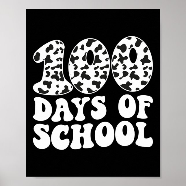 Groovy 100 Dias De Escolas Impressão 100º Dia De E (Frente)