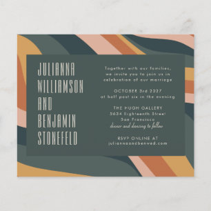 Groovy 70s Terthy Boho Stripes Casamento