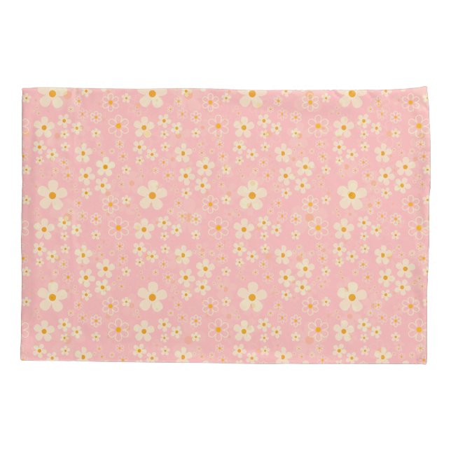 Groovy Blush Boho Daisy Floral Jardim Modelo Wrap (Verso)