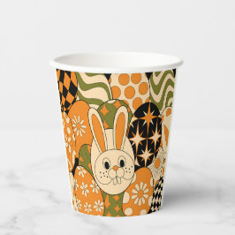 Groovy Easter Bunny Party Paper Cups