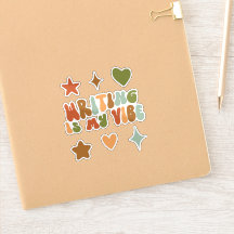 Groovy Escrevendo o meu adesivo da Vibe, Escritor