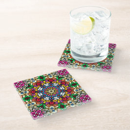 Groovy Funky Flower Power Coaster