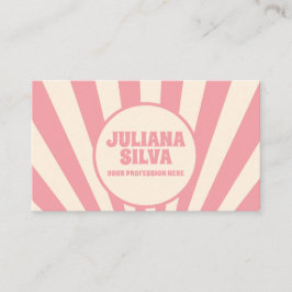 Groovy Funky Hippie 60 com Cartão de visita QR