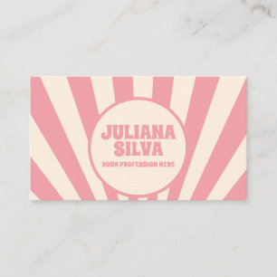 Groovy Funky Hippie 60 com Cartão de visita QR