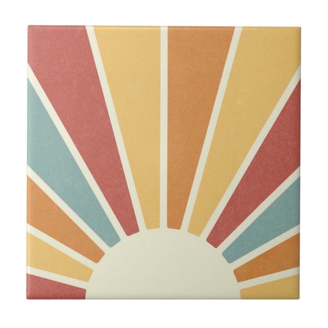 Groovy grunge retro style sunshine design (Frente)