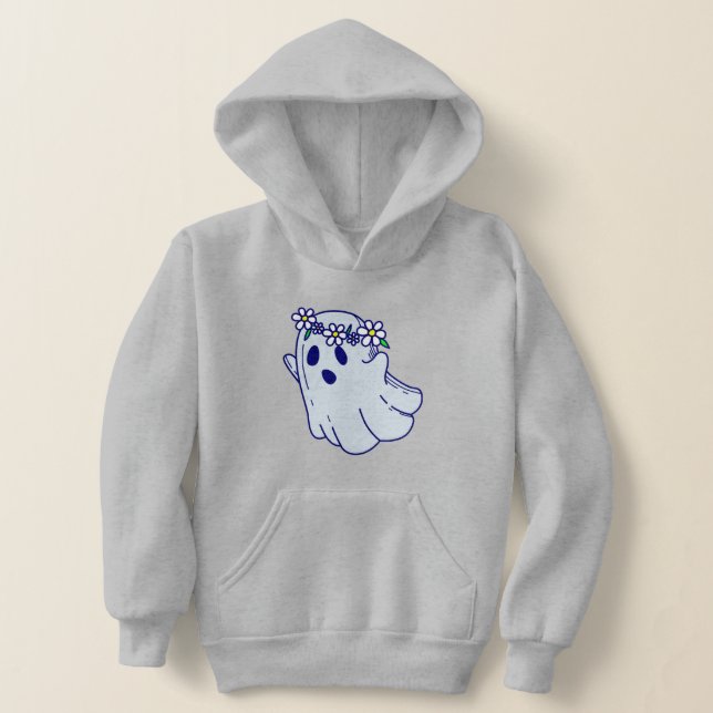 groovy halloween spooky boho floral ghost (Postura )