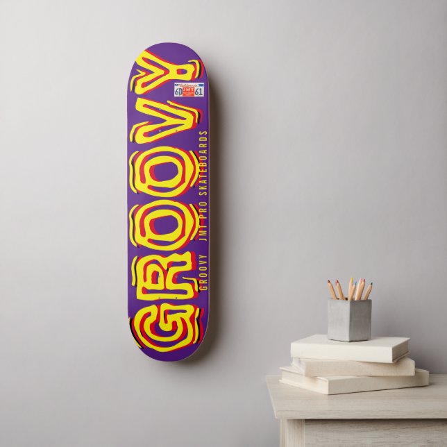 GROOVY JMT OFFICIAL 7, 3/4", skateboard Deck (Arte de parede)