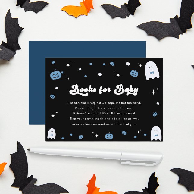 Groovy Little Boo Boy Halloween Boos para Cartão d (Criador carregado)