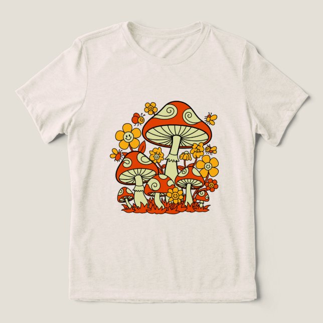 Groovy Mushroom Garden Delight (Design frontal)
