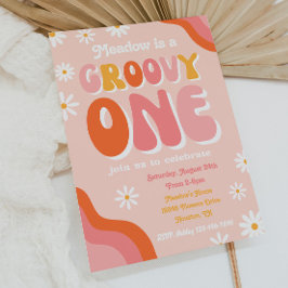 Groovy One First Birthday Convite | |Groovy One