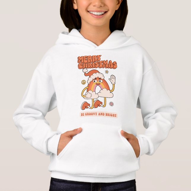 Groovy Rainbow Christmas - Seja brilhante e Feliz (Frente)