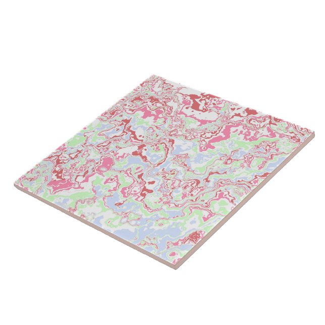 Groovy Retro Boho Eclectic Funky Colorful Marble (Lateral)