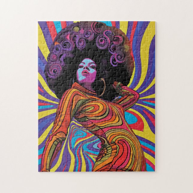 Groovy Retro Jigsee Quebra-cabeça (Vertical)