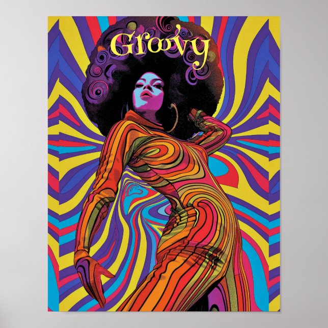 Groovy Retro Poster (Frente)