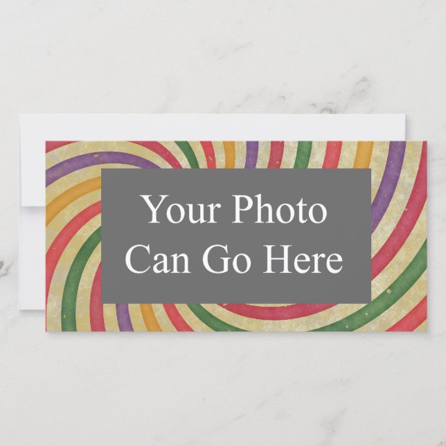 Groovy Spiral Raio Solar Design Grungy (Frente)