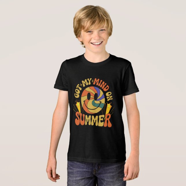 Groovy Summer Vibes Smiley Tee (Frente Completa)