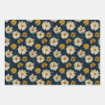 Groovy Vintage Daisy Blue