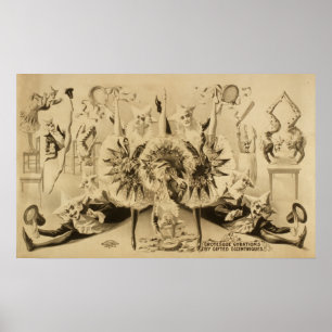 Grotesco Gyrations Act VAUDEVILLE Poster