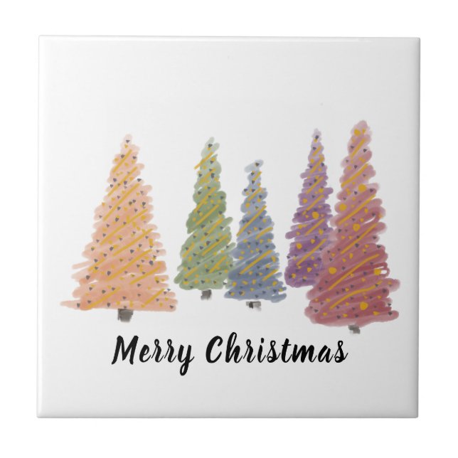 Grove of Trees Ceramic Tile (Frente)