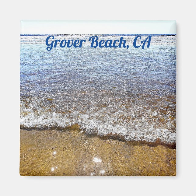 Grover Beach, Imã de geladeira CA Souvenir (Frente)