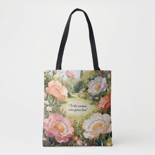 Growing Love: Botanical Mom Tote (Frente)