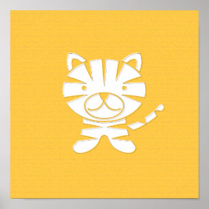 Grr Tiger Art Impressão