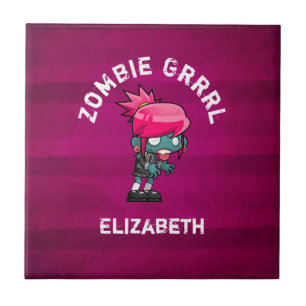 Grrl De Zombie De Pedra Bela Personalizado