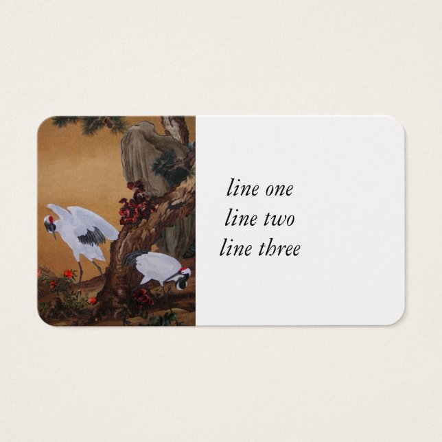 Gruas Chinesas Sob Pinheira (Frente)