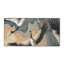 Gruas Graciosas em uma paisagem sonhadora