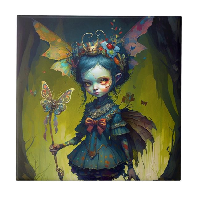 Grumpy Fairy Pixie Fantasy Art (Frente)