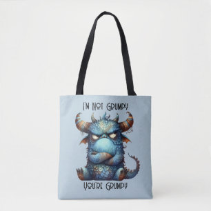 Grumpy Monster Tote Bag
