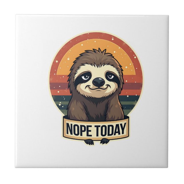 Grumpy Sloth Vintage Funny Retro Shirt Design (Frente)
